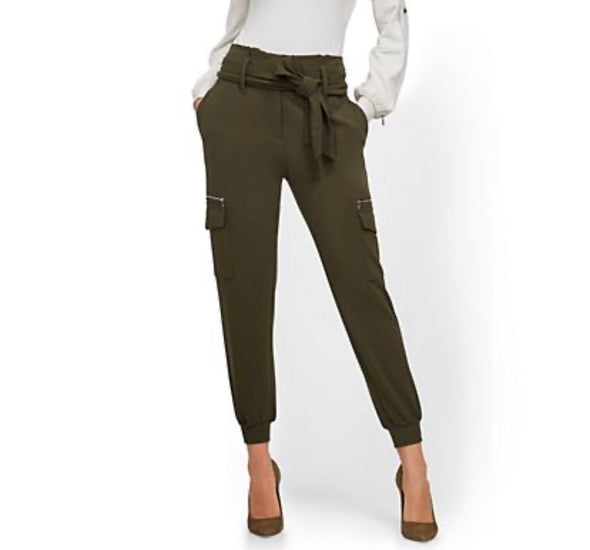 Petite Zip-Leg Cargo Pants - OZARA PROSPERA