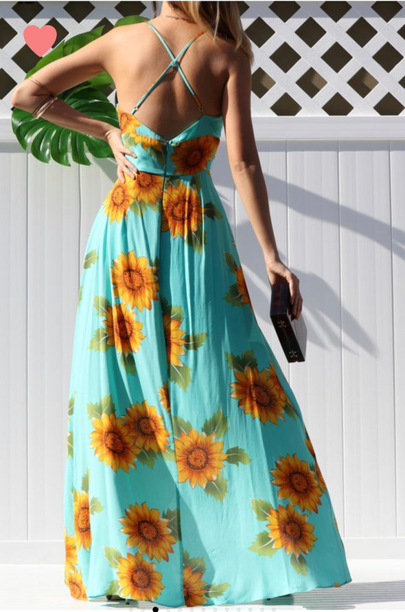 Floral Maxi dress - OZARA PROSPERA