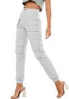 Women Grey Cargo Trousers - OZARA PROSPERA