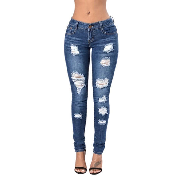 High waisted Ripped Jeans - OZARA PROSPERA